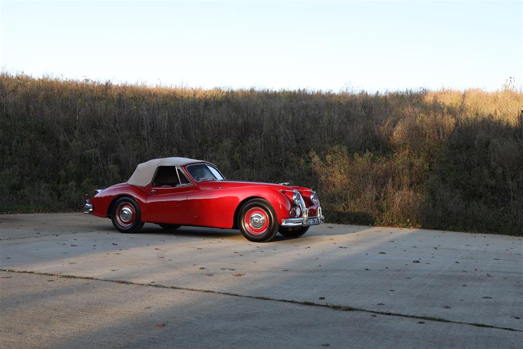 A 1955 Jaguar XK140 DHC